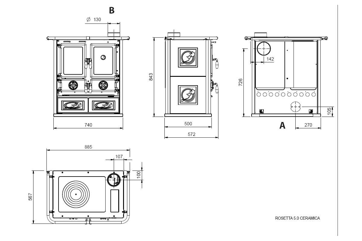 cooking stove Rosetta 5.0 from La Nordica